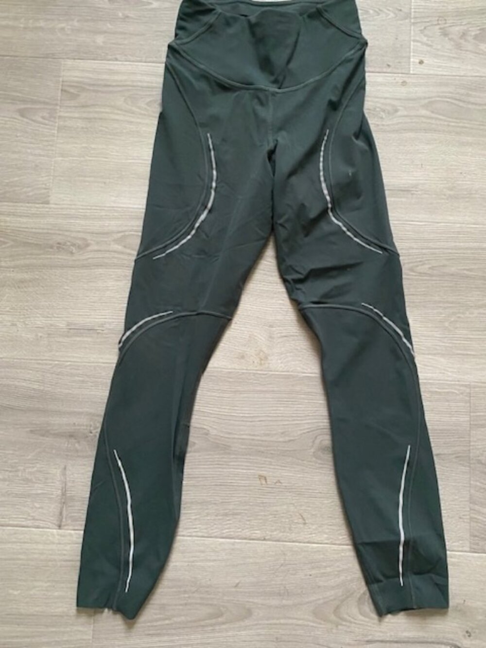 Lululemon Fast and Free Running Tights Dark Green Sz 2